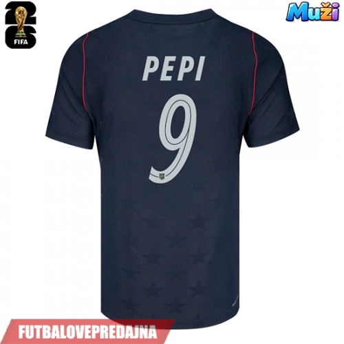 Lacne Muži Futbalové dres Spojené štáty Ricardo Pepi #9 MS 2026 Krátky Rukáv - Preč